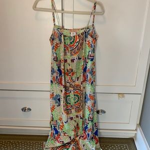 Mara Hoffman gorgeous print silk midi dress
